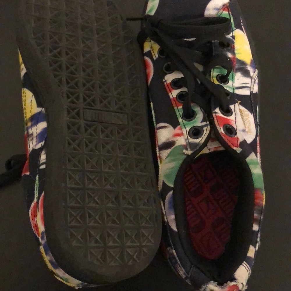 Colourful puma shoes